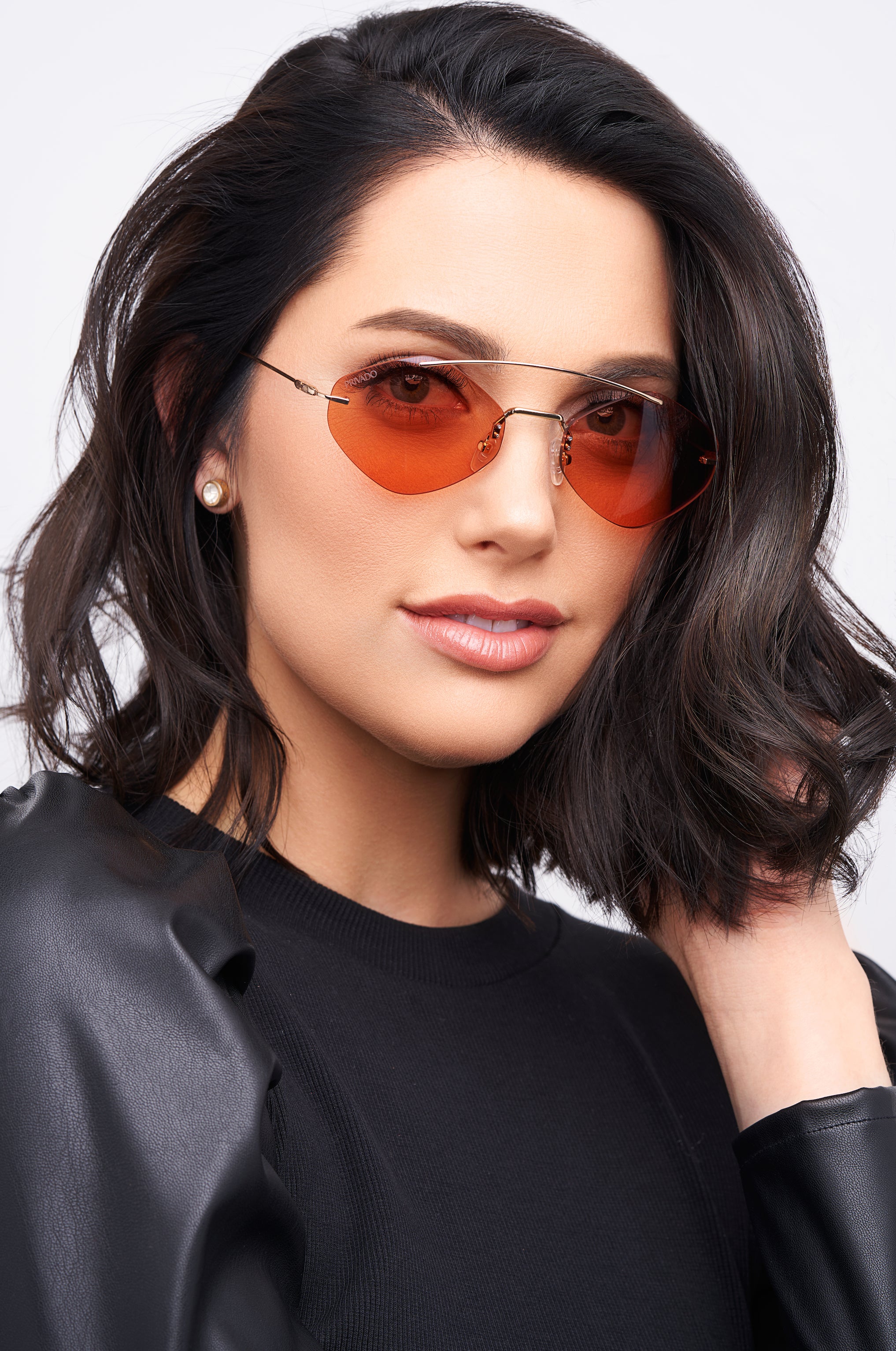 Bella II Deep Amber Terracotta Gradient Sunglasses | LIT Boutique